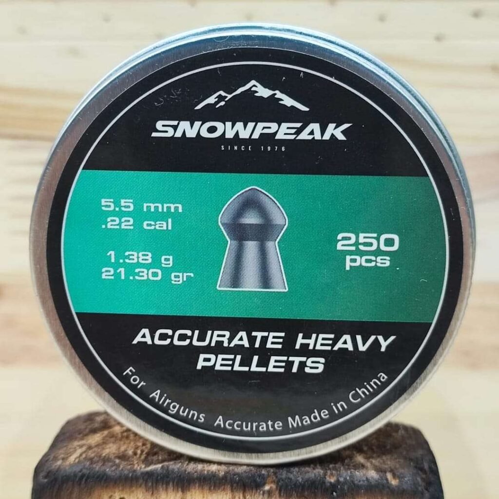 Lata de Diabolos SNOWPEAK ACURATE HEAVY X250 uds (1.38g/21.3gr)(5.5mm)