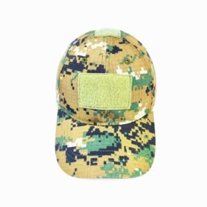 Gorra camuflada verde con negro