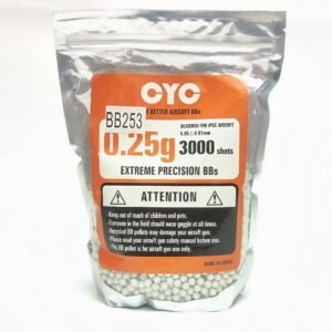 Balines de airsoft CYC BBS ×3.000uds (.25g) (6MM)