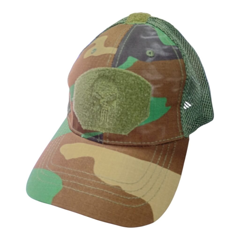 Gorra Calavera con malla jungla Verde