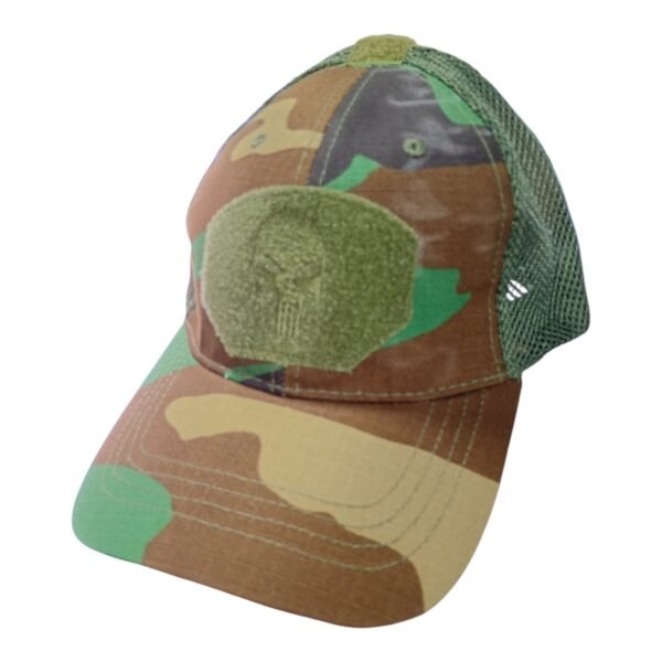 Gorra Calavera con malla jungla Verde