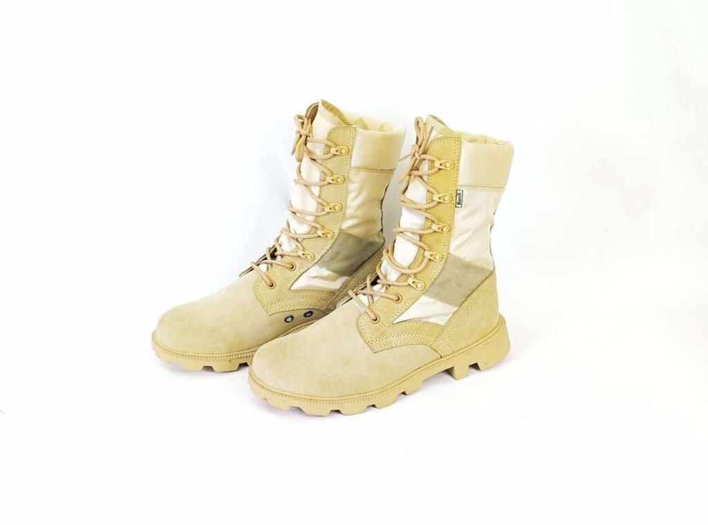 Bota de lona beige BENFI con respiradores S2001(Talla 38)