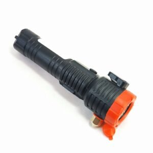 Linterna platino negra/naranja f859