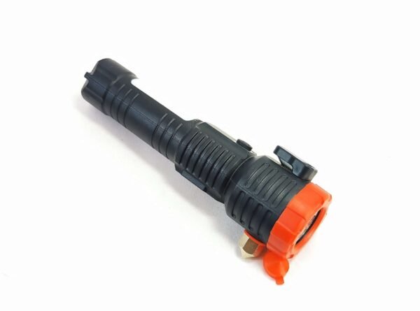 Linterna platino negra/naranja f859