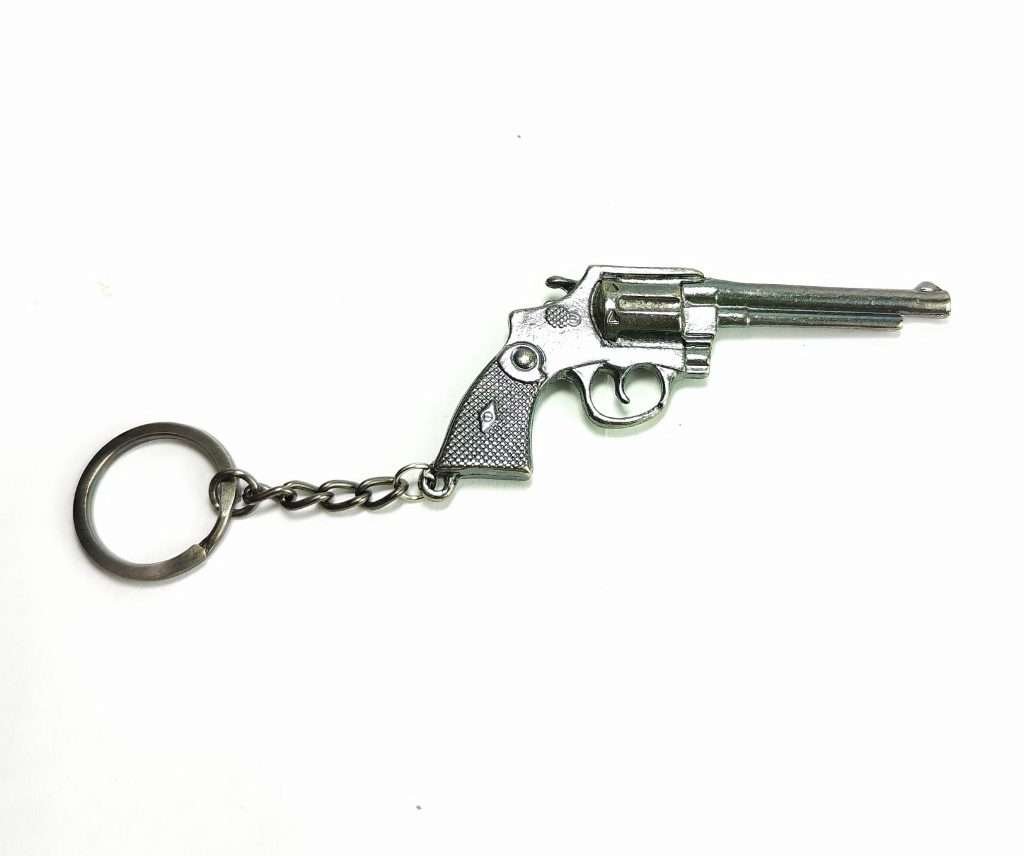 OPYLO Mini Llavero De Pistola, Llavero Con Forma De Pistola Oro/ Plata/negro, Llavero En Miniatura, Llavero Novedoso Para Hombres, Negro
