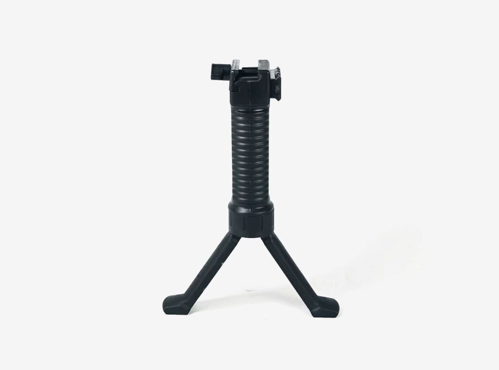 Bipode Soporte 2-1 Plástico Agarre Táctico Para Rifle 20mm NEGRO