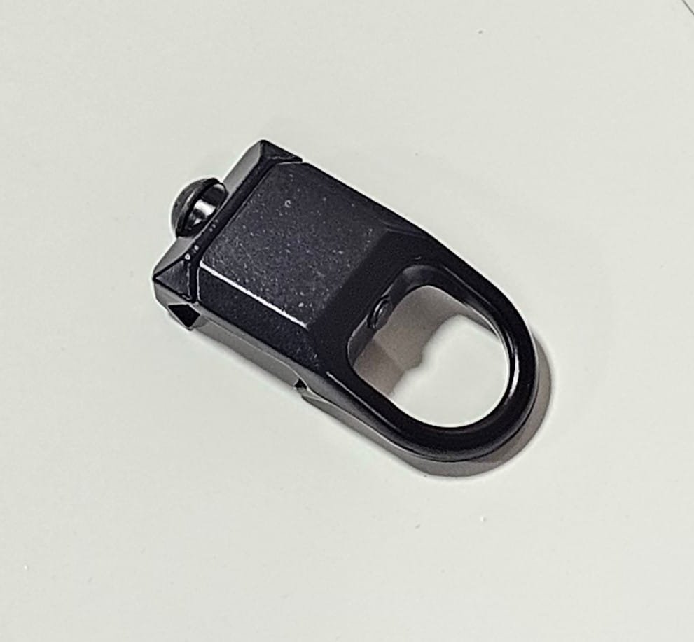 Argolla Porta fusil/slinga negra para picatinny