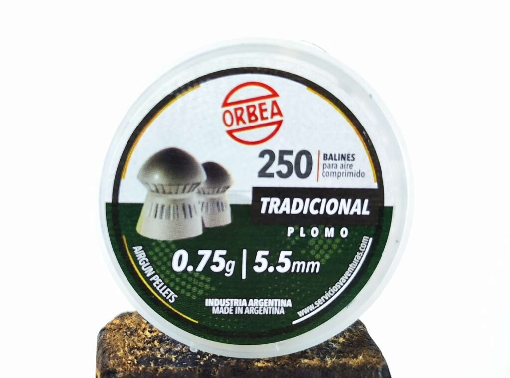 Lata de diabolos ORBEA TRADICIONAL PLOMO X250 uds(0.75g/11.57gr)(5.5mm)