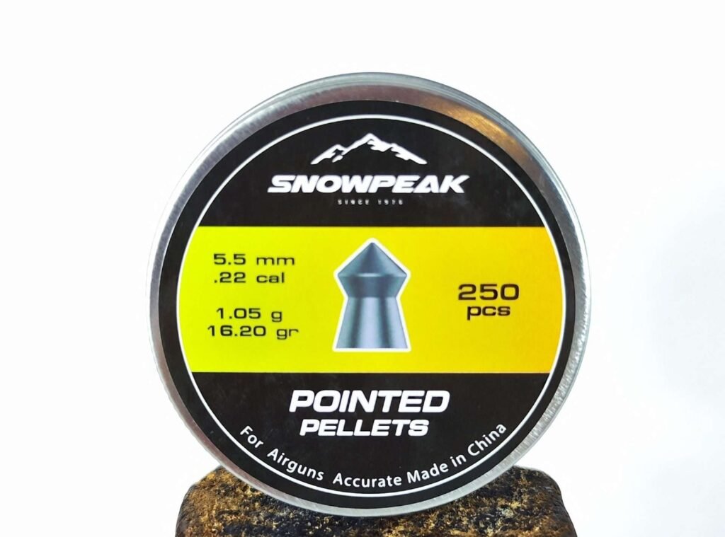 Lata de Diabolos SNOWPEAK POINTED PELLETS X250 uds (1.05g/16.2gr)(5.5mm)