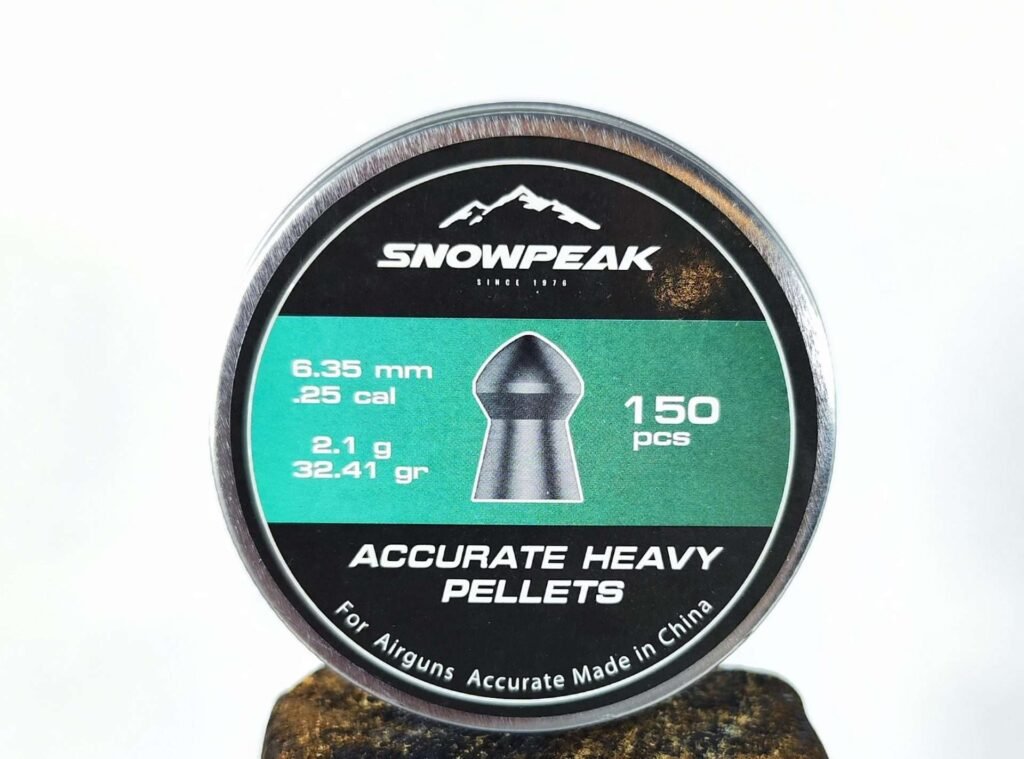 Lata de Diabolos SNOWPEAK ACURATE HEAVY X150 uds (2.1g/32.41gr)(6.35mm)