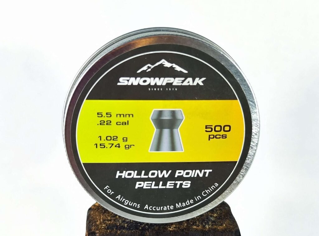 Lata de Diabolos SNOWPEAK HOLLOW POINT PELLETS X500 uds (1.02g/15.74gr)(5.5mm)