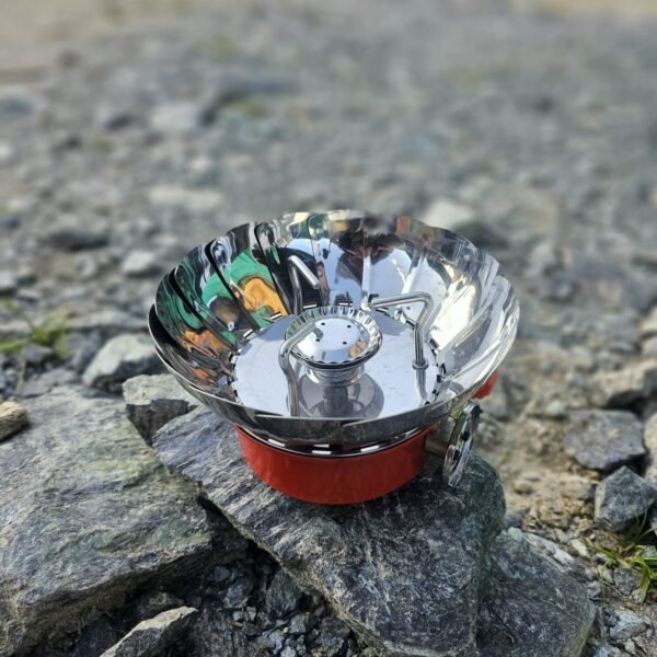 ESTUFA /FOGON TIPO FLOR (WINDPROOF CAMPING STOVE)