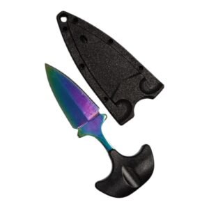 Navaja mini daga puño oculta Outdoor Multi-tool + funda