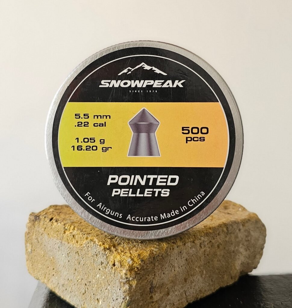 Lata de diabolos SNOWPEAK POINTED PELLETS X500 uds (1.05g/1.16.2 gr)(5.5mm)