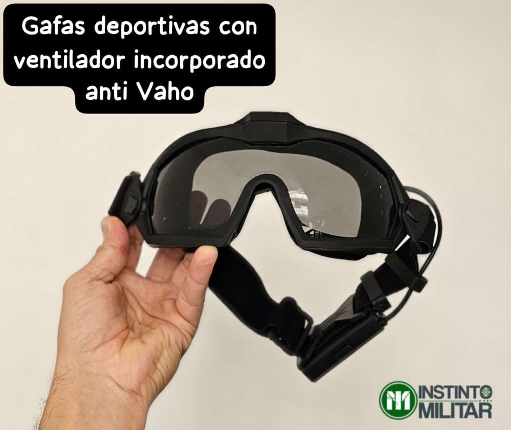 GAFAS WST TACTICAL ANTI FOG NEGRAS ((WN08-GG-MA-122-BK))