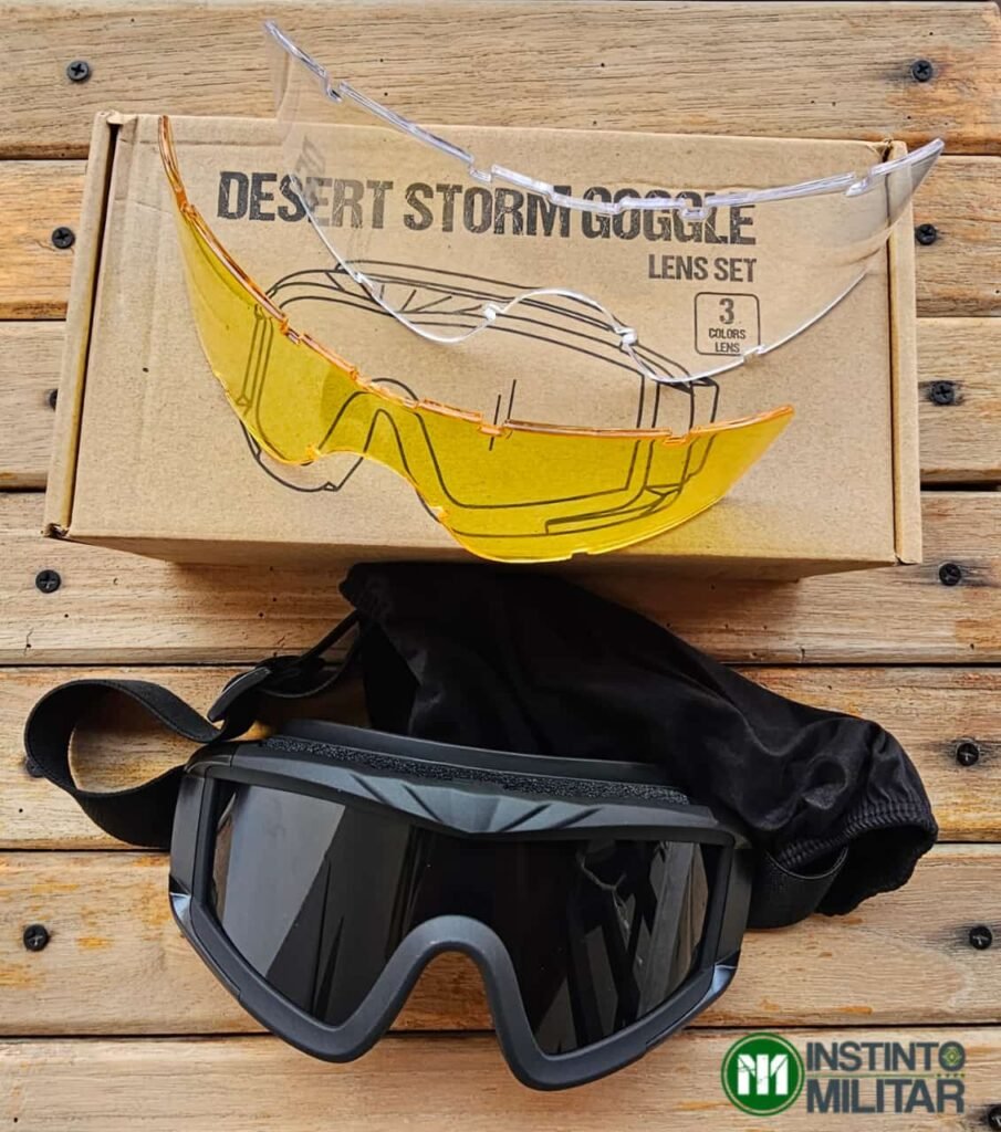 LENTES DESERT STORM GOGGLE  3 COLORES (WN09-GG-MA-109-BK)