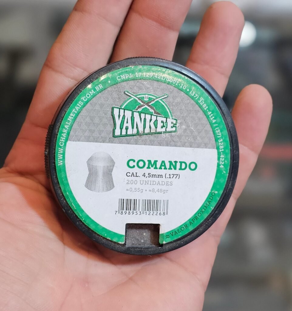 Lata de diabolos YANKEE COMANDO X200 uds (0.55g/8.48gr)(4.5mm)