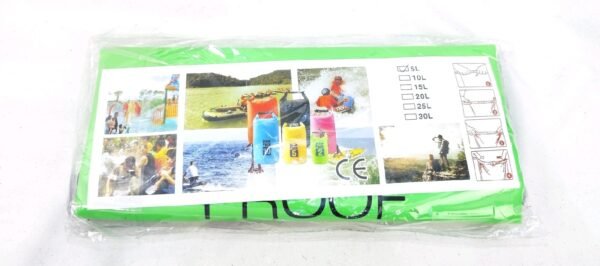 Bolso impermeable 5 litros color verde