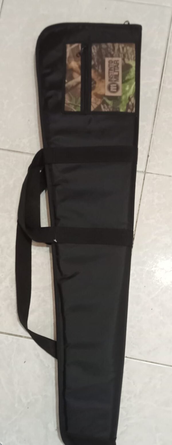 Estuche de lona negro con bolsillo realtree para rifle (100cm)