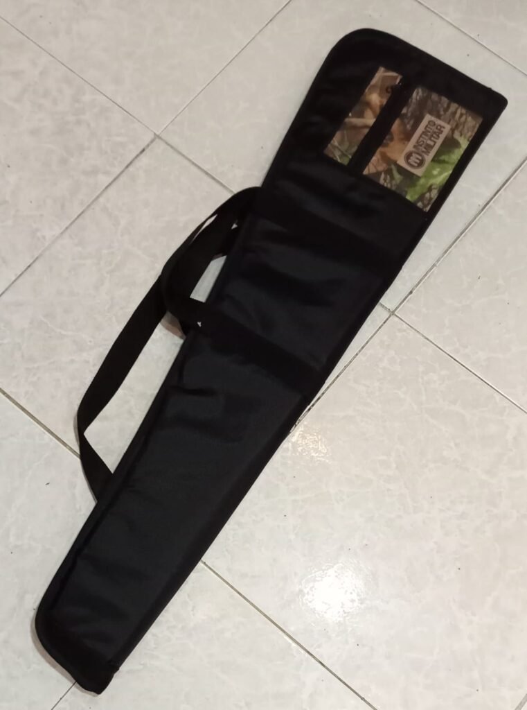 Estuche de lona negro con bolsillo realtree para rifle (100cm)