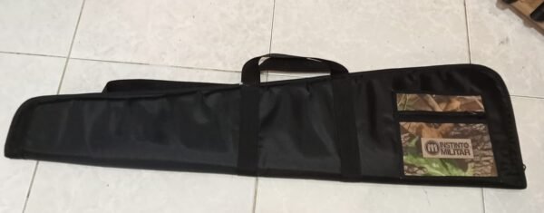 Estuche de lona negro con bolsillo realtree para rifle (100cm)
