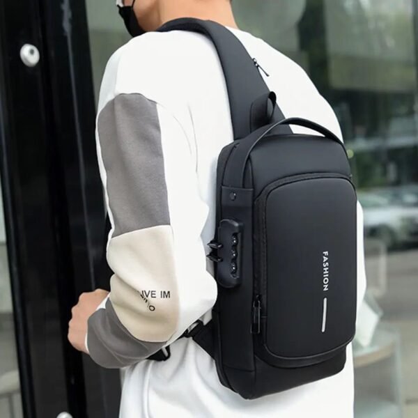 Bolso/canguro/pechera multiusos antirrobo – Manos libres negro