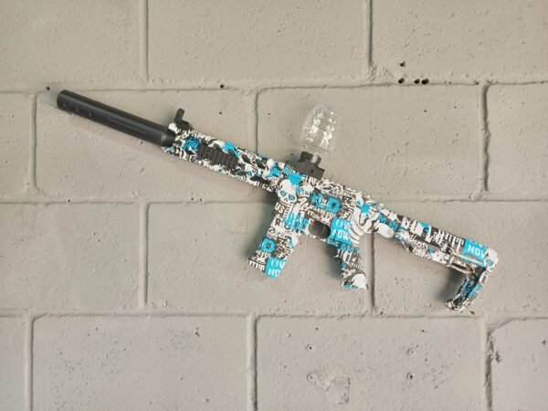 Pistola Hidrogel/Gelblaster MP9 Azul – Gris