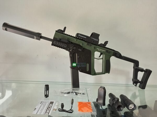 Pistola de hidrogel Vector color verde olivo