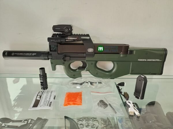Pistola de hidrogel P90 color verde olivo