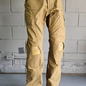Pantalon Tactical 9 Bolsillos Verde Rodilleras Resorte en  Laterales de Cintura (TALLA 34)