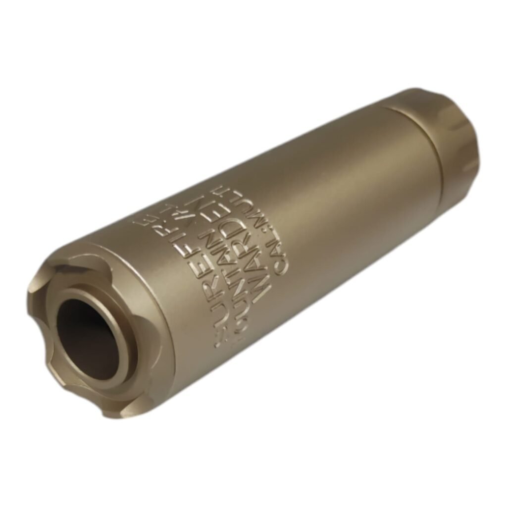 Supresor de sonido/silenciador SOCOM Metálico Bronce (12cm)/Compatible con ARP556