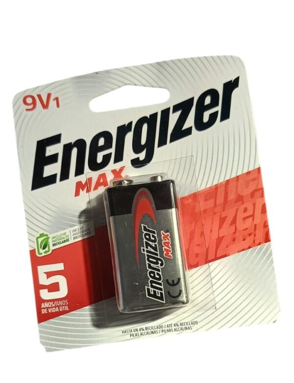 BATERIA/PILA ALCALINA  ENERGIZER MAX  9V1