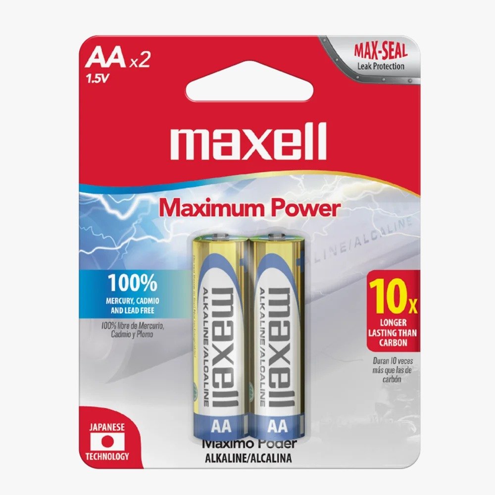 BATERIA/PILA  ALCALINA AAX2 1.5V MAXELL