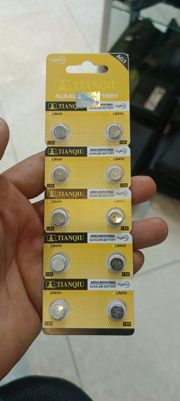 BATERIA ALCALINA TIANQIU LR41H (AG3/LR41H/392A)