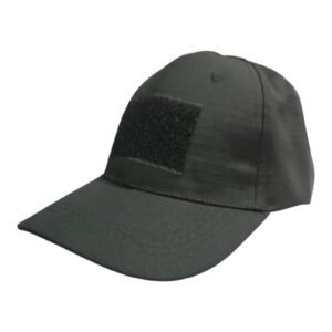 Gorra tela galleta Negra – con velgro atras y adelante