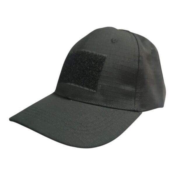 Gorra tela galleta Negra – con velgro atras y adelante