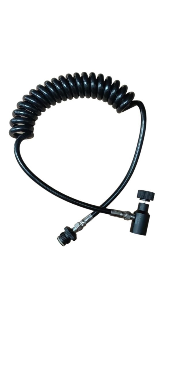 MANGUERA ELASTICA PARA LLENADO PAINTBALL ACOPLE ON/OFF PARA PAINTBAL