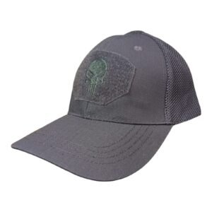 Gorra Gris con Calavera y Malla