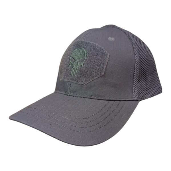 Gorra Gris con Calavera y Malla