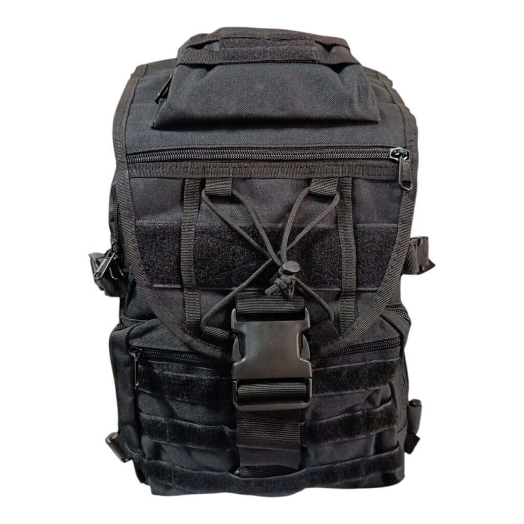 Morral Tactico Negro Porta Casco