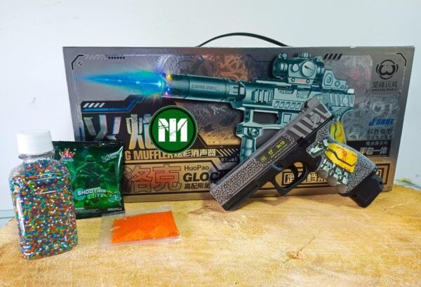 Pistola de hidrogel Glock con accesorios