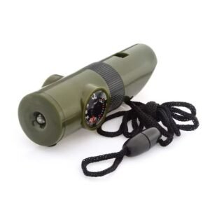 Brujula/silbato Tactica De Supervivencia 7 En 1 Para Camping Lupa