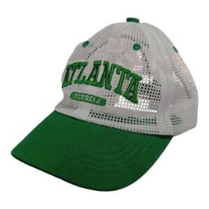 Gorra Verde con Malla Blanca Atlanta para Niño