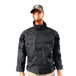 CHAQUETA TACTICA MULTIBOLSILLOS AJUSTABLE/IMPERMEABLE GRUESA(TALLA L)