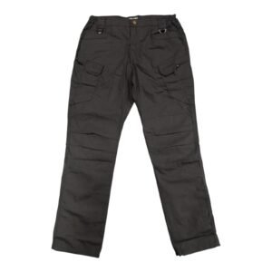 PANTALON NEGRO TACTICO 9F9 RESORTADO CON MULTIPLE BOLSILLO (TALLA M)